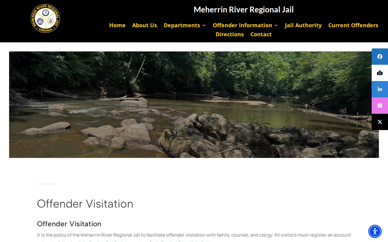 MRRJ visitation information related to Mecklenburg County custody